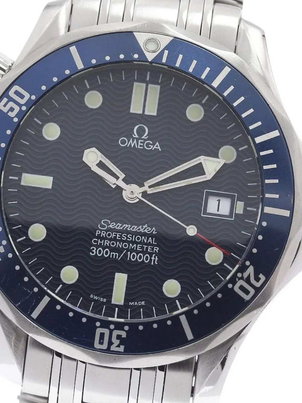 OMEGA Seamaster300 2531.80 Date Navy Dial Automatic Men's Watch